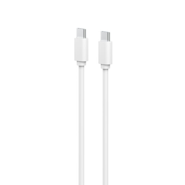 Câble USB-C/USB-C 1,2m 60W Blanc KIMMY CHARGER – Image 2