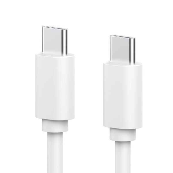 Câble USB-C/USB-C 1,2m 60W Blanc KIMMY CHARGER