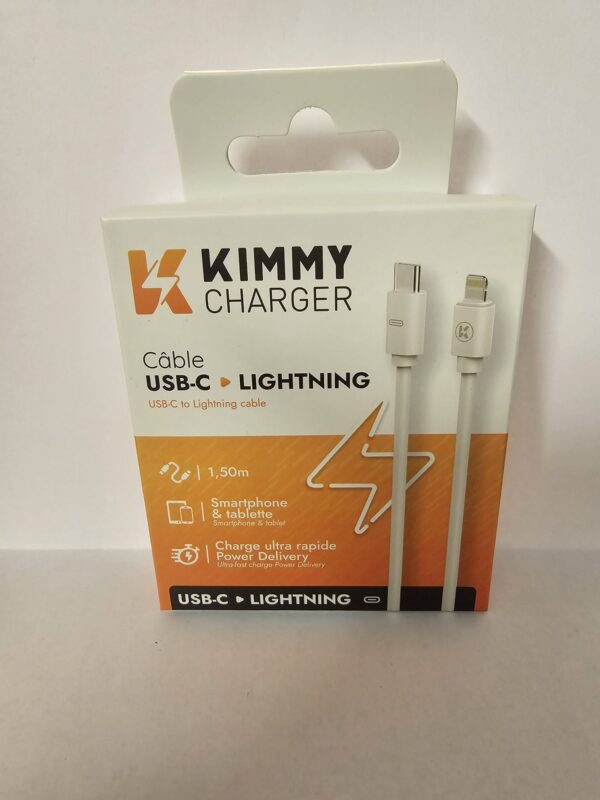 Câble USB-C/LIGHTNING 1,2m 27W KIMMY CHARGER – Image 3